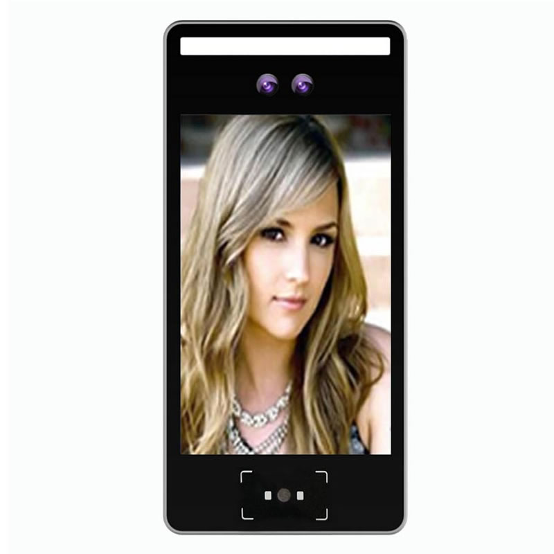 8寸人臉識別二維碼刷卡一體機